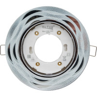 Встраиваемый светильник De Fran GX53/SMD 4000K стекло белый ажур (25SMD 5Вт 450Лм), FT9132