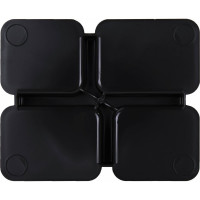 Подставка-органайзер BRAUBERG COMPACT 4 отделения, 92x114x102 мм, черный 238102