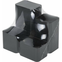 Подставка-органайзер BRAUBERG COMPACT 4 отделения, 92x114x102 мм, черный 238102