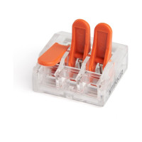 Универсальная компактная 3-проводная клемма STEKKER LD221-613, 50шт в упаковке, 39864