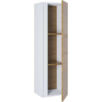 Шкаф-пенал для ванной комнаты uperwood Barsa 35х28х120 см, подвесной, белый/дуб сонома 293020529