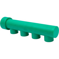 Коллектор Blue Ocean (4 отвода) - 40x25x4 ЗЕЛЕНЫЙ PPRF/FCETA(G)-40х25х4