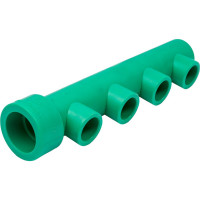 Коллектор Blue Ocean (4 отвода) - 40x25x4 ЗЕЛЕНЫЙ PPRF/FCETA(G)-40х25х4