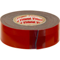 Монтажная сверхсильная клейкая двусторонняя лента Vintanet VN1146, цвет черный, 19 мм х 1,5 м VN11461915