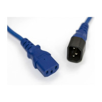 Кабель питания Hyperline монитор-компьютер IEC 320 C13 - IEC 320 C14 3x1.0, 10A, прямая вилка, 3м, цвет синий ПВС-АП-3x1,0-250-C13C14-10-3,0 ГОСТ 30851.1-2002 МЭК 60320-1:1994 281852