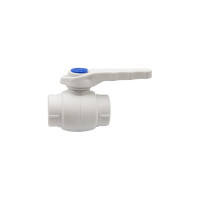 Кран шаровой EVER PLAST 32 ручка PP-R БЕЛЫЙ Россия 541374
