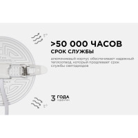 Светодиодная встраиваемая безрамочная панель Apeyron flp, 12вт=8вт+4вт, 1020лм, 4000к, ip20, ф120x21мм, круг, 3 режима, регулировка ф55-105мм/ 06-104