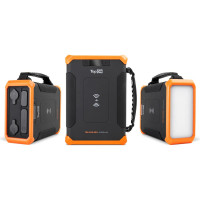 Внешний аккумулятор TopOn 96000mah dc 84w, type-c pd 60w, 2 usb qc3.0 18w, qi 10w, 2 авторозетки 180w, фонарь, защита от брызг, lifepo4 TOP-X100PRO
