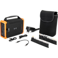 Внешний аккумулятор TopOn 96000mah dc 84w, type-c pd 60w, 2 usb qc3.0 18w, qi 10w, 2 авторозетки 180w, фонарь, защита от брызг, lifepo4 TOP-X100PRO