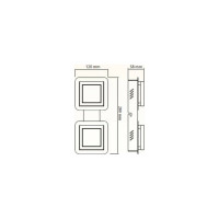 Декоративный потолочный светильник HOROZ ELECTRIC В ЛИНИЮ LIKYA-2 2x5W Хром 4000K 220-240V 036-007-0002 HRZ00002249