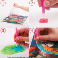 Алмазная мозаика ОСТРОВ СОКРОВИЩ Картина стразами 30x40 см, Ёжик, без подрамника 662564