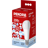 Светодиодная лампа РЕКОРД LED А70-U 25W Е27 4000К 25036
