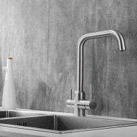 Смеситель для кухни SHEVANIK с подключением к фильтру питьевой воды, сатин S268B