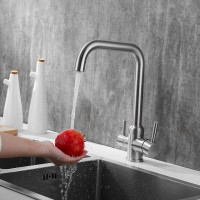 Смеситель для кухни SHEVANIK с подключением к фильтру питьевой воды, сатин S268B