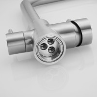 Смеситель для кухни SHEVANIK с подключением к фильтру питьевой воды, сатин S268B