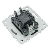 Проходной 1-клавишный выключатель IEK Brite 10а вс10-1-6-брм маренго BR-V12-0-10-K35