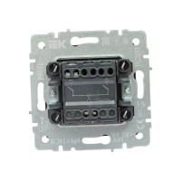 2-клавишный выключатель IEK Brite 10а вс10-2-0-брм маренго BR-V20-0-10-K35