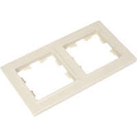 2-местная рамка IEK Brite ip44 ру-2-бркр-44 бежевый BR-M22-44-K10