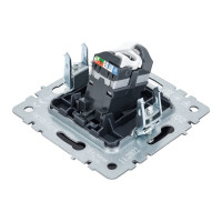 Компьютерная розетка rj45 IEK Brite рк10-брч категория 5e, черный BR-K10-1-K02