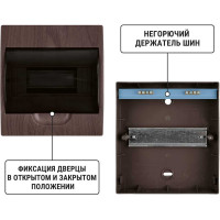 Щиток электрический бокс TDM ELECTRIC ЩРН-П-8 модулей навесной пластик IP41 "Эко" бук SQ0901-0021