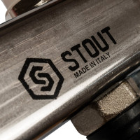 Коллектор из нержавеющей стали с расходомерами, с клапаном вып. воздуха и сливом 5 вых. STOUT SMS-0927-000005