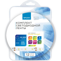 Комплект светодиодной ленты Apeyron 12В, smd 3528, 60 д/м, IP20, 5 м, теплый белый 10-11