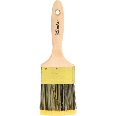 Плоская кисть Golden 3", искусственная щетина, деревянная ручка MTX 83226