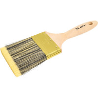 Плоская кисть Golden 3", искусственная щетина, деревянная ручка MTX 83226