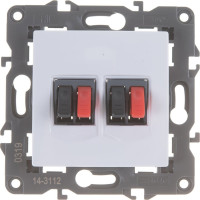 Двойная аудиорозетка ЭРА Elegance IP20, белый 14-3112-01 Б0034326