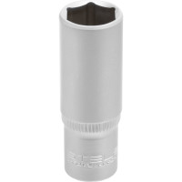 Набор удлиненных торцевых головок 1/4", 6-ти гр CrV, 4-13 мм, 10 шт. STELS 13605