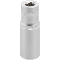 Набор удлиненных торцевых головок 1/4", 6-ти гр CrV, 4-13 мм, 10 шт. STELS 13605