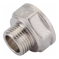 Латунный переход PRO AQUA Н/В резьбовой 3/8 x 1/2 08-M10-F15x