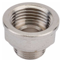 Латунный переход PRO AQUA Н/В резьбовой 3/8 x 1/2 08-M10-F15x
