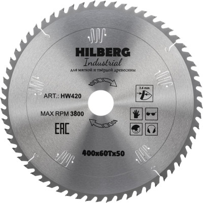 Диск пильный Hilberg Industrial Дерево 4005060Т HW420