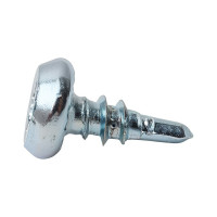 Саморез крепежная техника 3,5x9,5 белая полусфера сверло, 1000 шт. 430303 БК