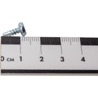 Саморез крепежная техника 3,5x9,5 белая полусфера сверло, 1000 шт. 430303 БК