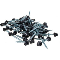 Кровельный саморез крепежная техника серый графит RAL 7024, 4.8х51 мм, 150 шт 420372 БК