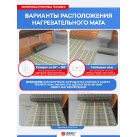Теплый пол (мат) 1,30 - 210 Вт к/т без термостата ENERGY 00-УТ-00627