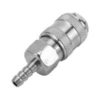 Быстроразъем пневматический Эврика с клапаном елочка 6мм ER-SE1-2SH 935722