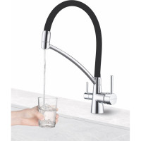 Смеситель для кухни Paulmark SIEGEN, хром/белый Si213111-CR