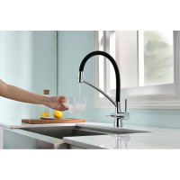 Смеситель для кухни Paulmark SIEGEN, хром/белый Si213111-CR