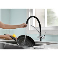 Смеситель для кухни Paulmark SIEGEN, хром/белый Si213111-CR