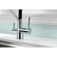 Смеситель для кухни Paulmark SIEGEN, хром/белый Si213111-CR