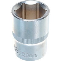 Головка торцевая 6-гранная 20 мм, 1/2", L=38 мм ROCKFORCE RF-54520(11674)