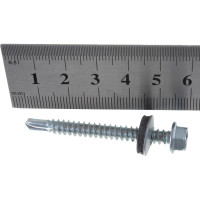 Кровельный саморез Daxmer 5,5х51 цинк сверло №3, 150 шт 00000304413