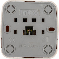 Розетка Intro 320202 2PE Schuko, 16А, 250В, IP20, ОУ, Polo, слоновая кость Б0036127