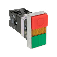 Прямоугольная кнопка EKF LAY5-BW8465 "I-O" PROxima 230В NO+NC pbn-bw8465