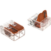 Клеммы WAGO, 221-612, 2Х6,0мм2, с рычажком, упаковка 50шт 78148