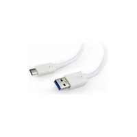 Кабель USB Cablexpert USB 3.0 AM/USB Type-C 1м белый пакет CCP-USB3-AMCM-1M-W