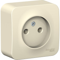 Розетка Systeme Electric BLANCA без заземления, без шторок, молочный BLNRA000112